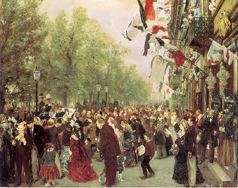 Adolph von Menzel William I Departs for the Front, July 31, 1870